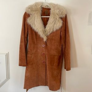 Arden B suede/leather coat